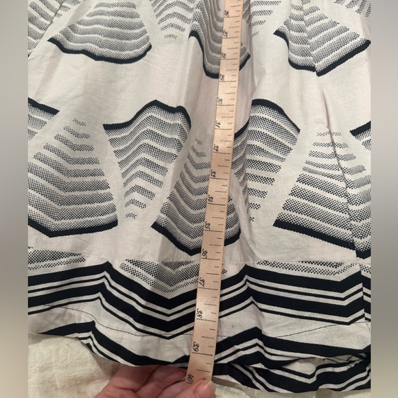 Francis + Benedict black and white geometric maxi skirt with pockets African - Picture 7 of 8